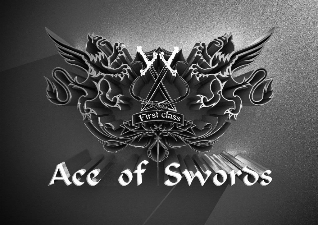 Ace of sword- silver logo