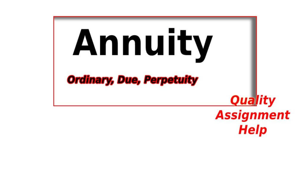 Annuity details calculations using excel